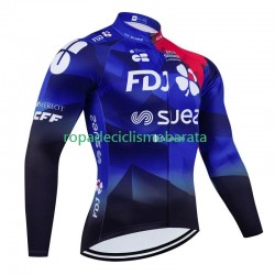 Maillot Manga Larga Fdj Suez 2024 Hombres