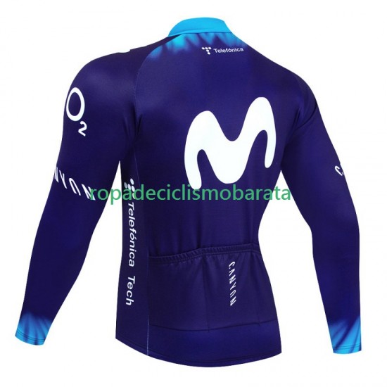 Maillot Manga Larga Movistar 2023 Hombres