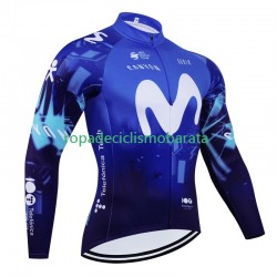 Maillot Manga Larga Movistar 2024 Hombres
