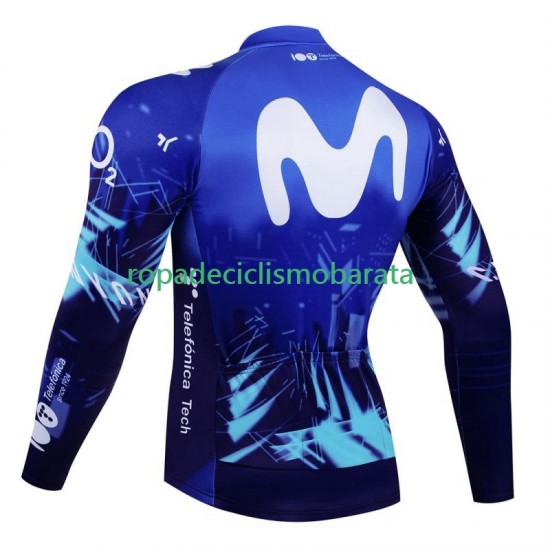 Maillot Manga Larga Movistar 2024 Hombres