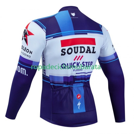 Maillot Manga Larga Soudal Quickstep 2023 Hombres