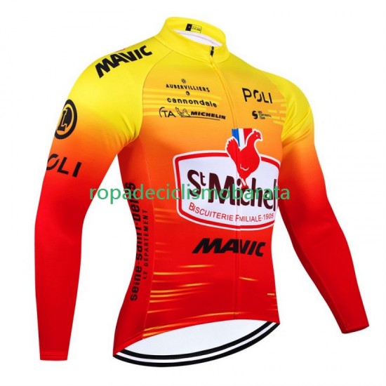Maillot Manga Larga St Michel Auber 93 Mavic 2024 Hombres