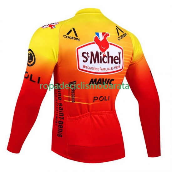 Maillot Manga Larga St Michel Auber 93 Mavic 2024 Hombres