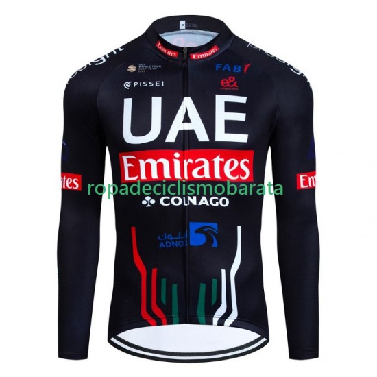 Maillot Manga Larga Uae Emirates 2024 Hombres N001