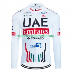 Maillot Manga Larga Uae Emirates 2024 Hombres