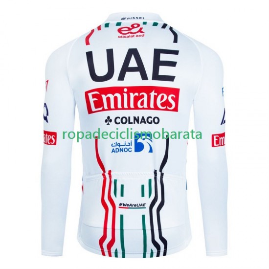 Maillot Manga Larga Uae Emirates 2024 Hombres