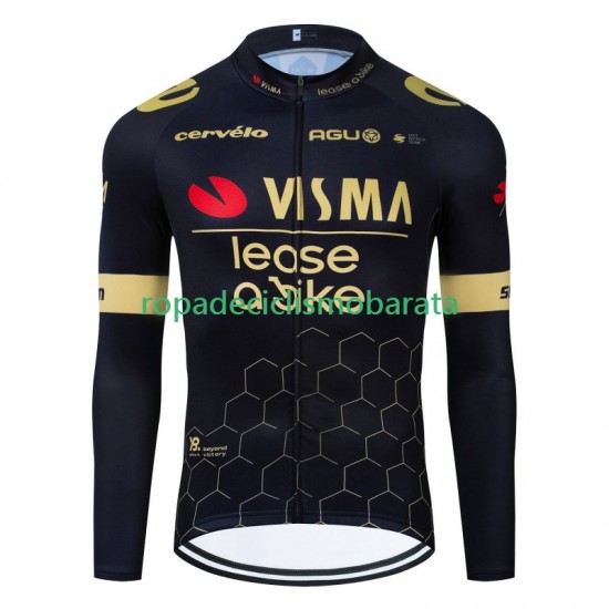 Maillot Manga Larga Visma Lease A Bike 2024 Hombres N001