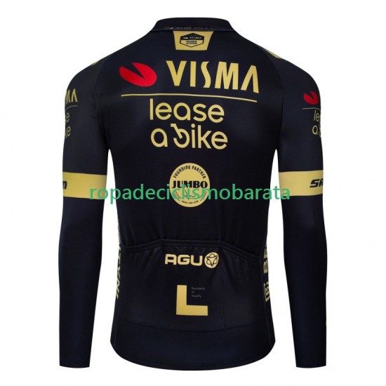 Maillot Manga Larga Visma Lease A Bike 2024 Hombres N001