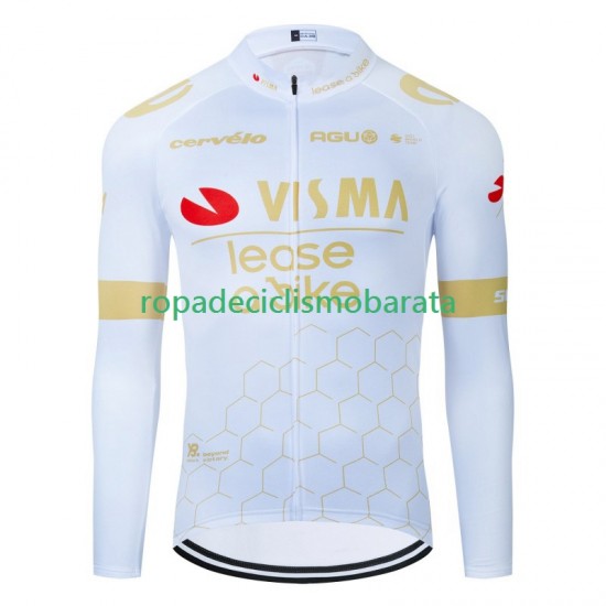 Maillot Manga Larga Visma Lease A Bike 2024 Hombres N002