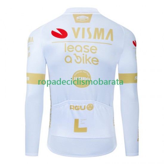 Maillot Manga Larga Visma Lease A Bike 2024 Hombres N002