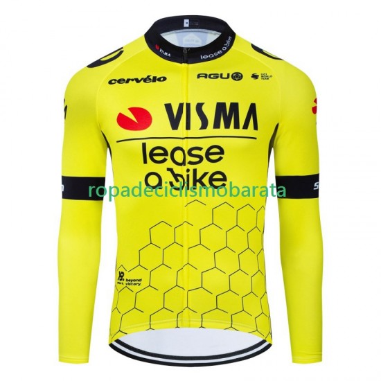 Maillot Manga Larga Visma Lease A Bike 2024 Hombres