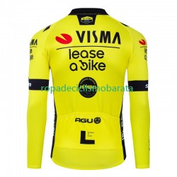 Maillot Manga Larga Visma Lease A Bike 2024 Hombres