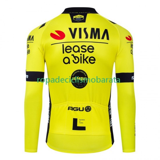 Maillot Manga Larga Visma Lease A Bike 2024 Hombres