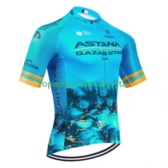 Maillot Manga Corta Astana Qazaqstan 2024 Hombres N001