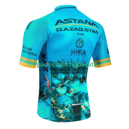 Maillot Manga Corta Astana Qazaqstan 2024 Hombres N001