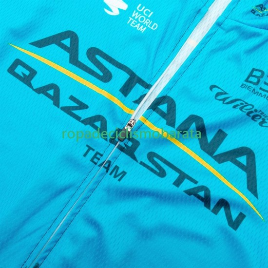 Maillot Manga Corta Astana Qazaqstan 2024 Hombres N001