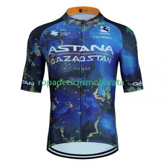Maillot Manga Corta Astana Qazaqstan 2024 Hombres