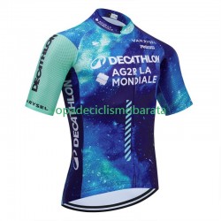 Maillot Manga Corta Decathlon Ag2R 2024 Hombres N001