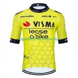Maillot Manga Corta Visma Lease A Bike 2024 Hombres