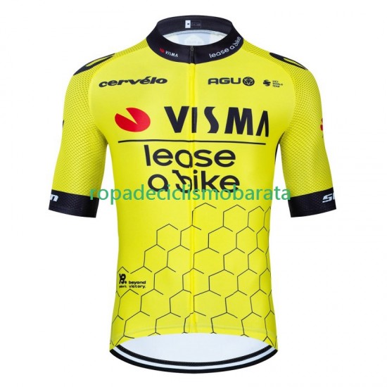 Maillot Manga Corta Visma Lease A Bike 2024 Hombres