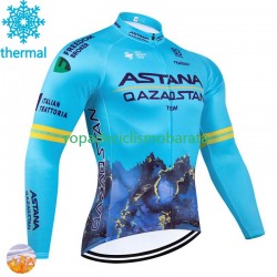 Invierno Maillot Astana Qazaqstan 2024 Hombres N001