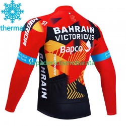 Invierno Maillot Bahrain Victorious 2023 Hombres