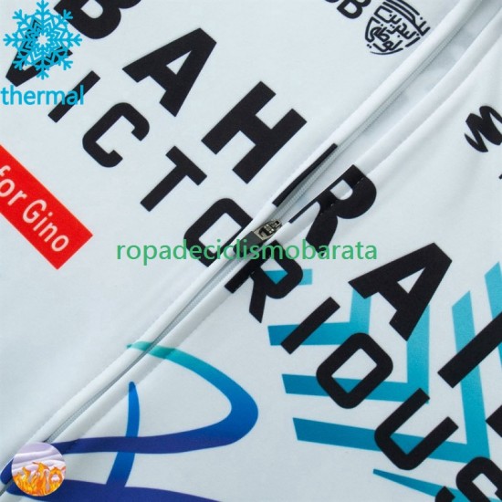 Invierno Maillot Bahrain Victorious 2024 Hombres