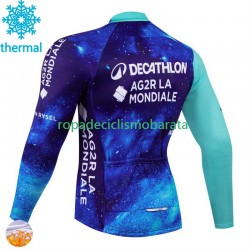 Invierno Maillot Decathlon Ag2R 2024 Hombres N001