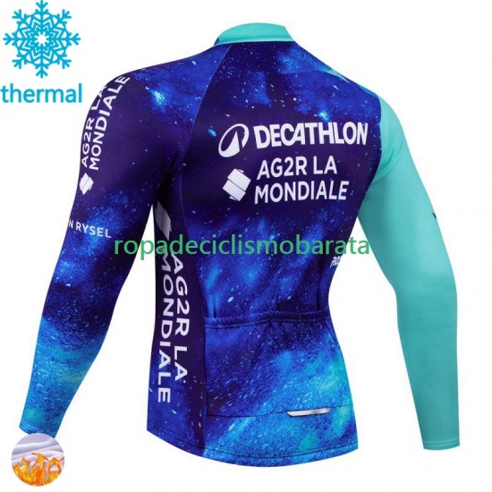 Invierno Maillot Decathlon Ag2R 2024 Hombres N001