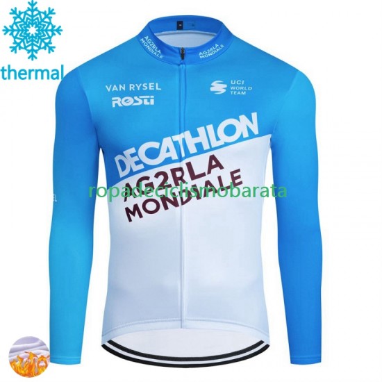 Invierno Maillot Decathlon Ag2R 2024 Hombres