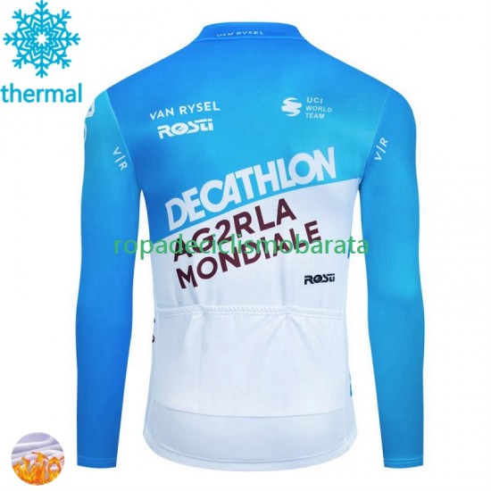 Invierno Maillot Decathlon Ag2R 2024 Hombres