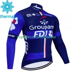Invierno Maillot Fdj Groupama 2023 Hombres