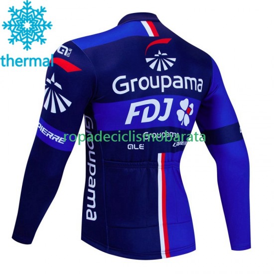 Invierno Maillot Fdj Groupama 2023 Hombres