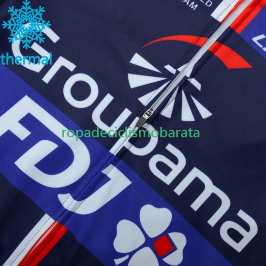 Invierno Maillot Fdj Groupama 2023 Hombres