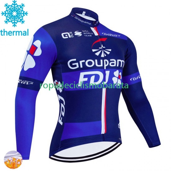 Invierno Maillot Fdj Groupama 2024 Hombres