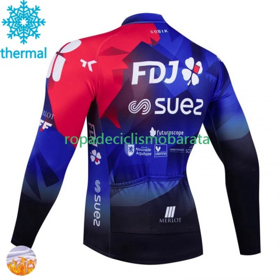 Invierno Maillot Fdj Suez 2024 Hombres