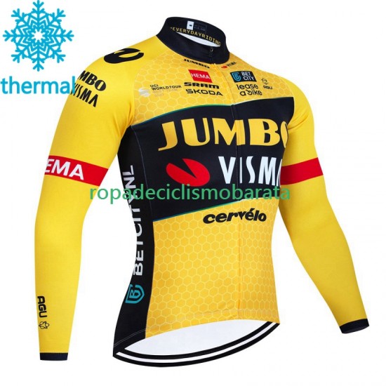 Invierno Maillot Jumbo Visma 2023 Hombres