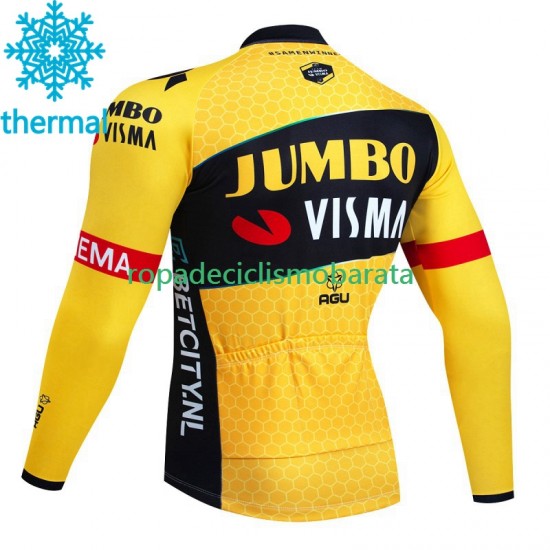 Invierno Maillot Jumbo Visma 2023 Hombres