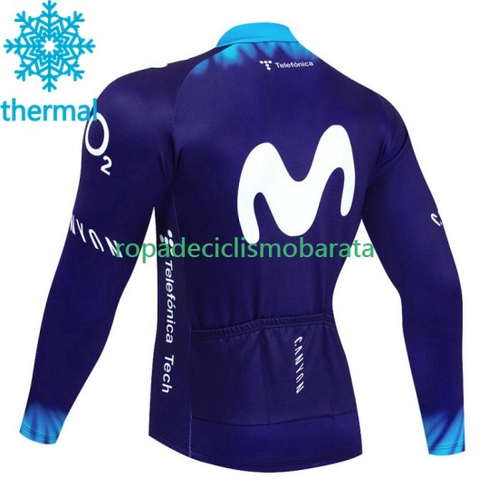 Invierno Maillot Movistar 2023 Hombres