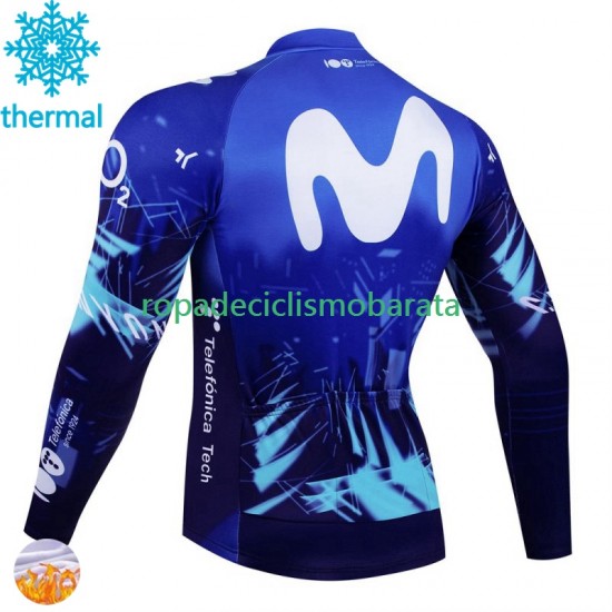 Invierno Maillot Movistar 2024 Hombres