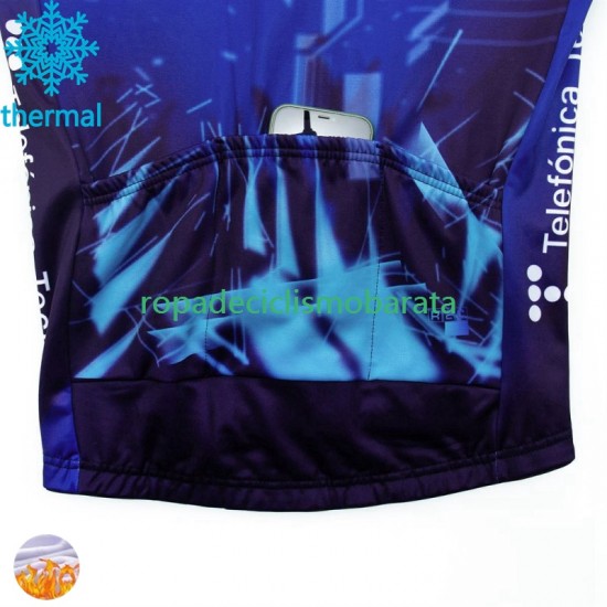 Invierno Maillot Movistar 2024 Hombres