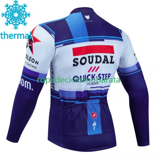 Invierno Maillot Soudal Quickstep 2023 Hombres