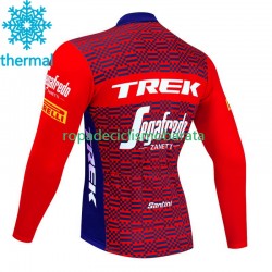 Invierno Maillot Trek Segafredo 2023 Hombres N002