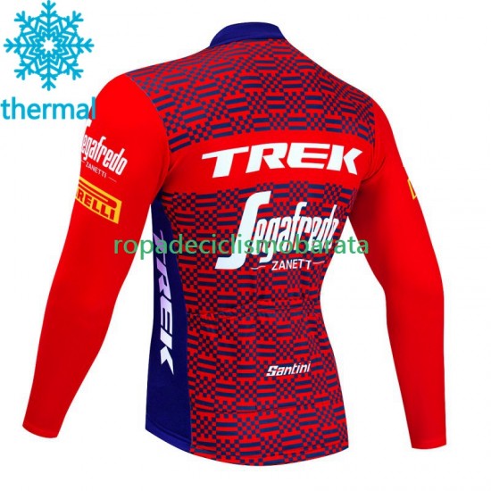 Invierno Maillot Trek Segafredo 2023 Hombres N002