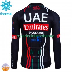 Invierno Maillot Uae Emirates 2024 Hombres N001