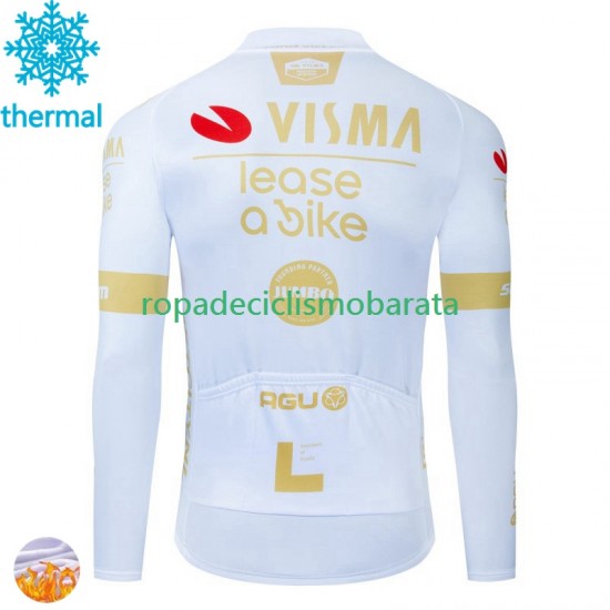 Invierno Maillot Visma Lease A Bike 2024 Hombres N002