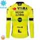 Invierno Maillot Visma Lease A Bike 2024 Hombres