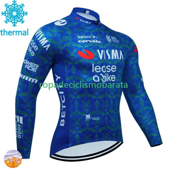 Invierno Maillot Visma Lease A Bike Tdf 2024 Hombres