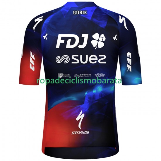 Maillot Manga Corta FDJ SUEZ 2025 Mujeres