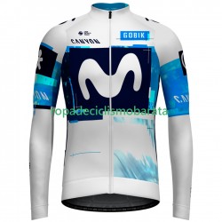 Maillot Manga Larga Movistar Team 2025 Hombres N001